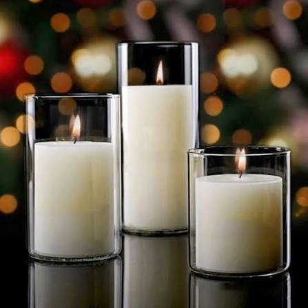 Glass cups for candles